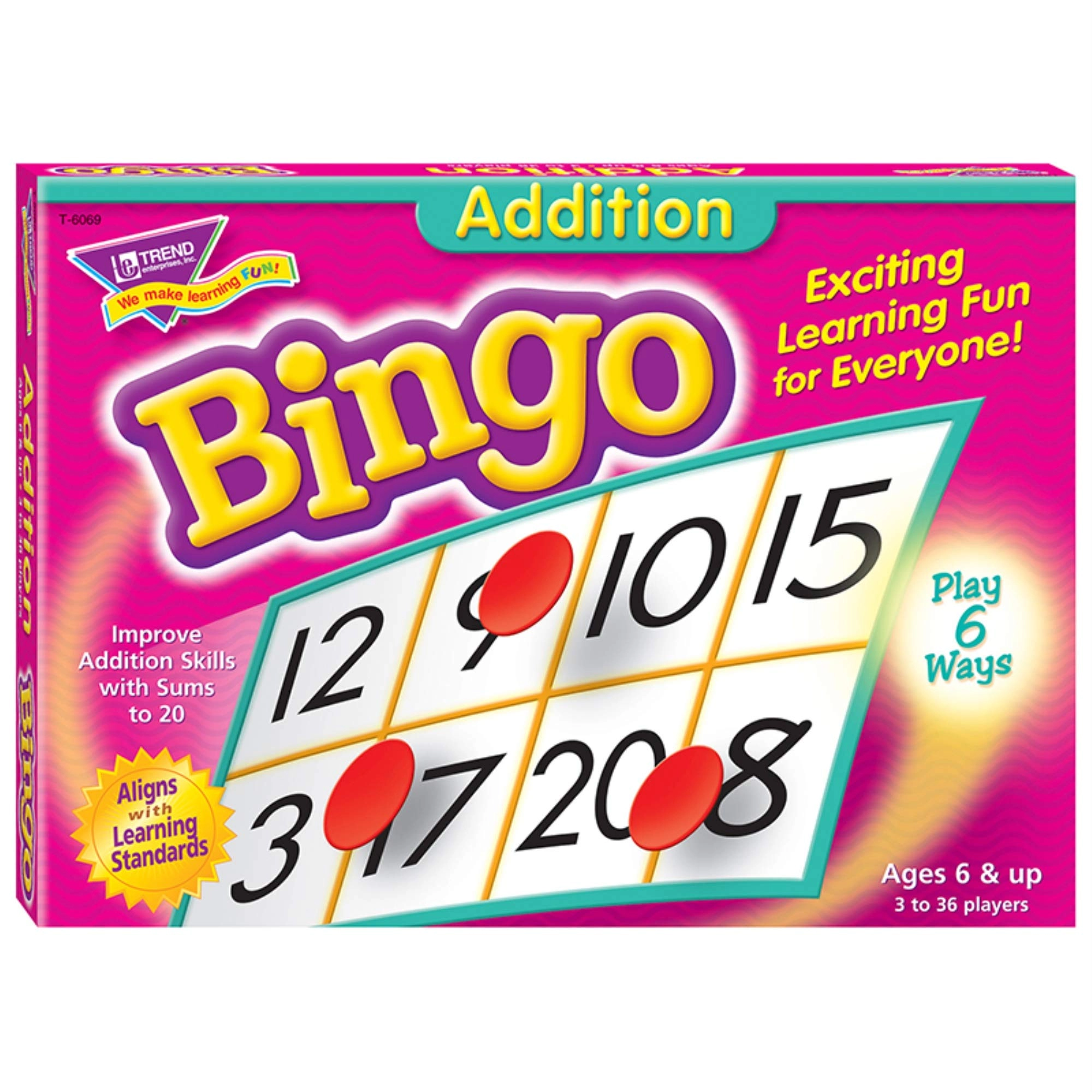 Trend Enterprises Addition Bingo Game
