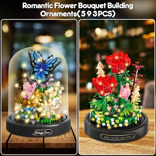 Flower Bouquet Building Set - 2 pcs