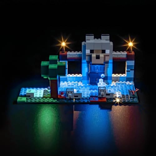 LED Light Set - Compatible with Lego 21261 The Wolf Stronghold