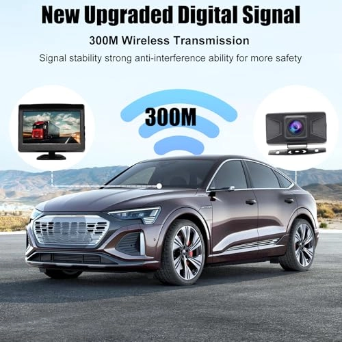 Reversing Camera - Night Vision Wireless + 5 Inch Monitor - 5 Inches