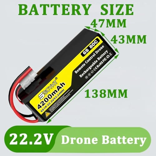 6S Drone Battery - 7200mAh 6800mAh 6500mAh