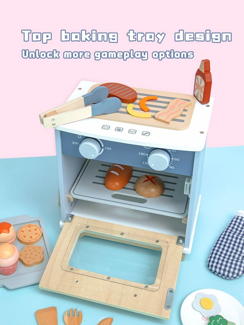 Kids Wooden Oven Playset - 22 pcs (5551007-KABI_0188)