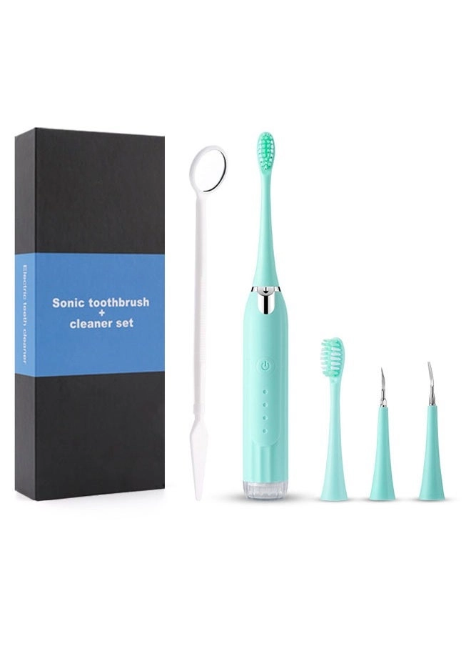 Electric Toothbrush - Super Soft Blue 4 Different Heads
