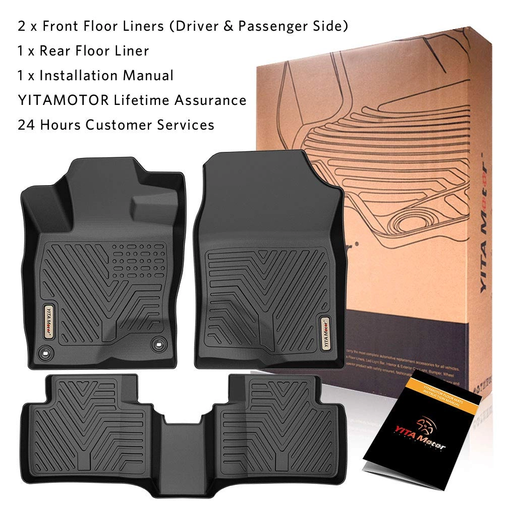 Floor Mats - Honda Civic 2016-2021 1st & 2nd Row