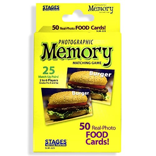 Picture Memory Foods Card - 3 years and up