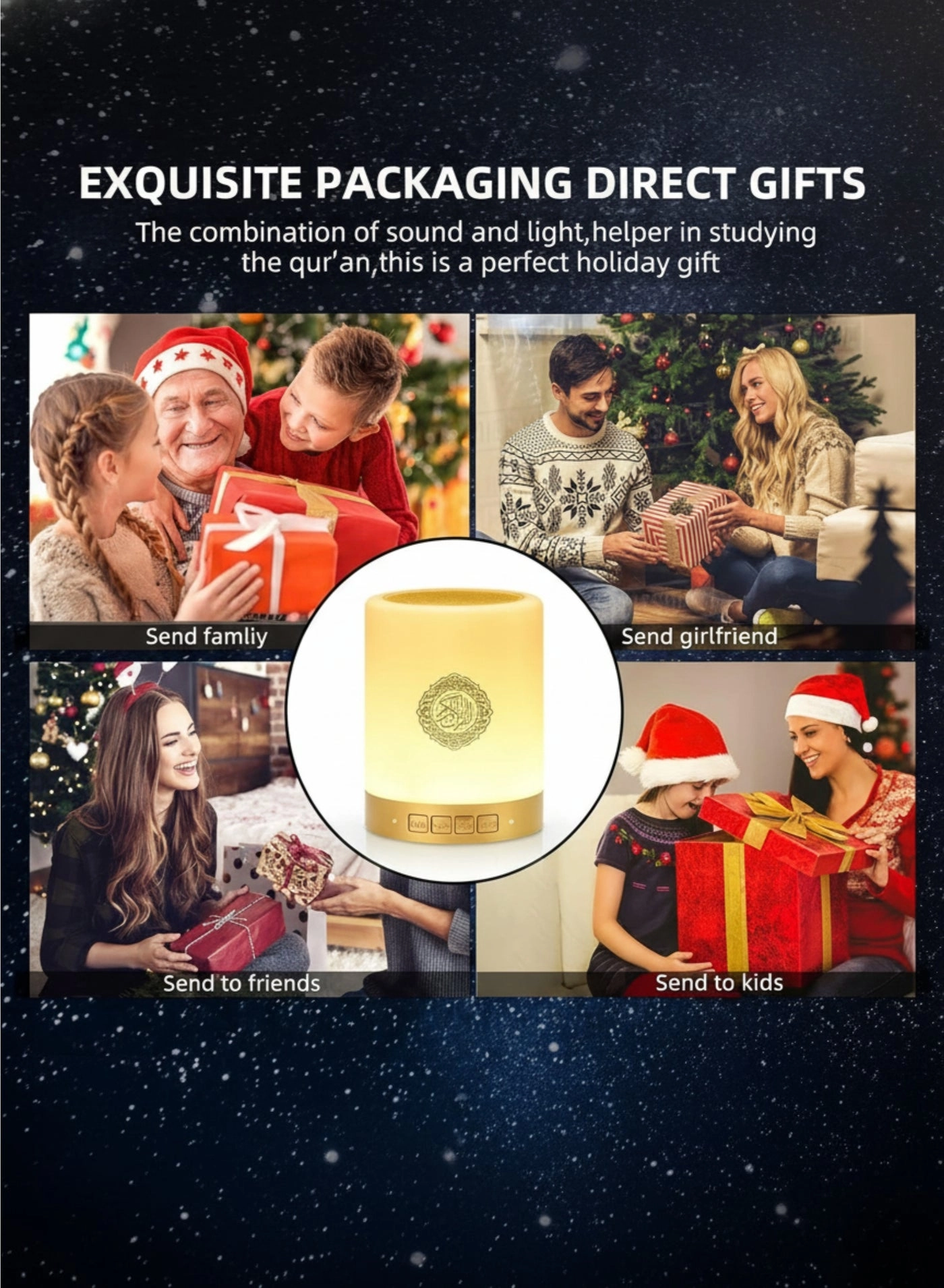 Portable Quran Speaker - 18 Reciters 14 Translations