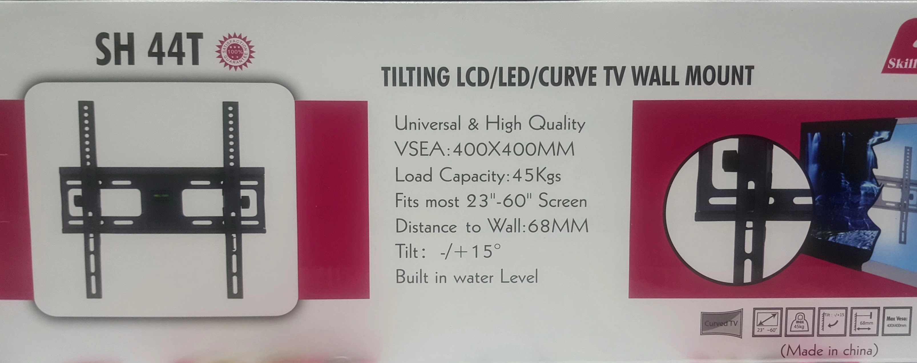 Tilting Wall Mount - 140 Kg 55- 120"