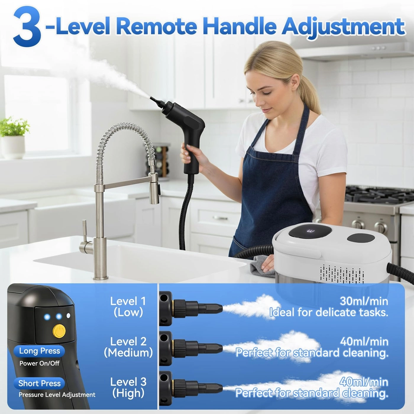 Handheld Steam Cleaner - 1.4L