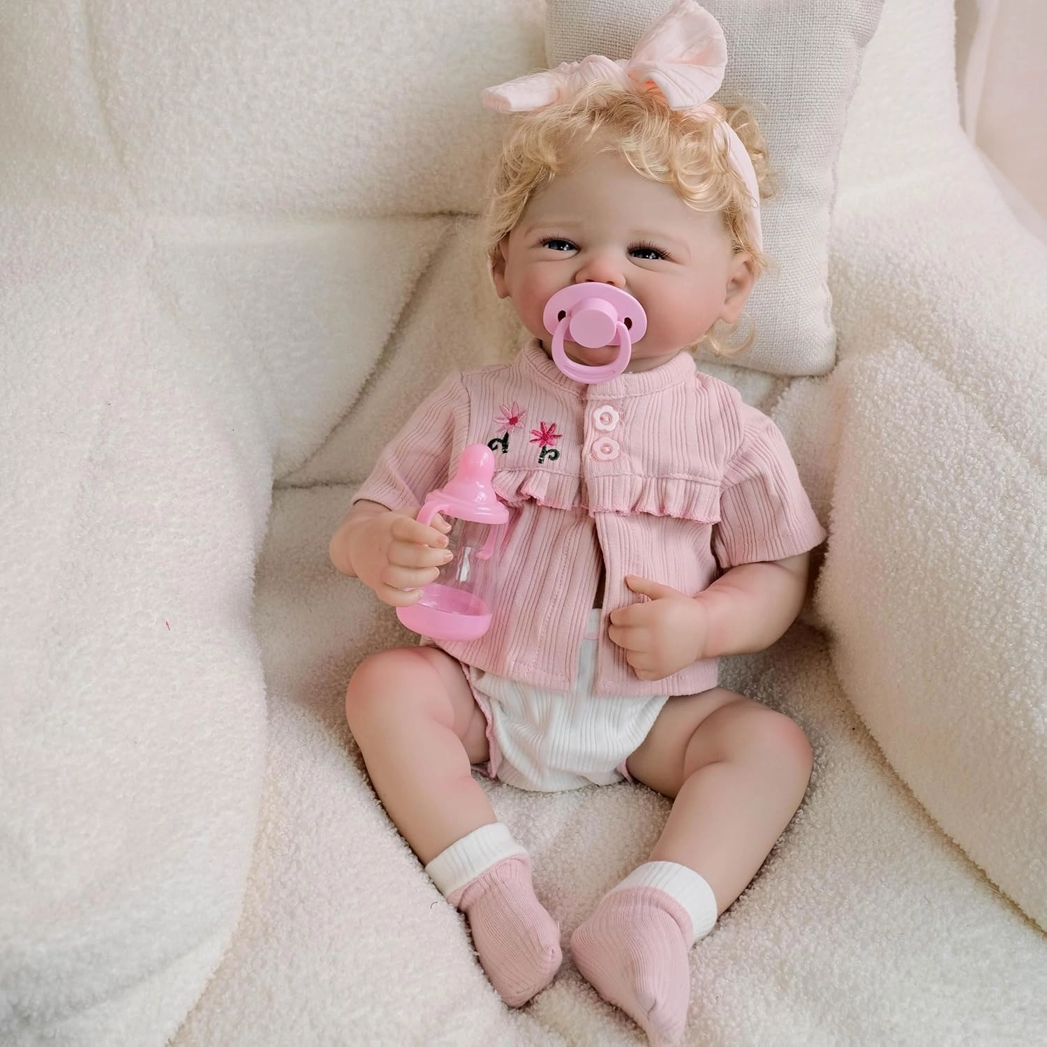 Vivienne Reborn Baby Doll - 19 inch Vinyl girl Ages 3+