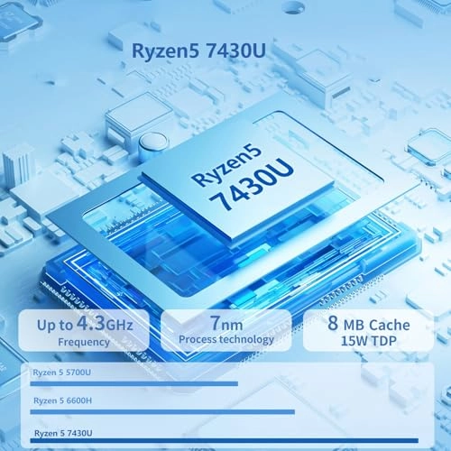 Ryzen 5-7430U - 15.6'' Ryzen 5-7430U 16GB DDR4 1TB SSD