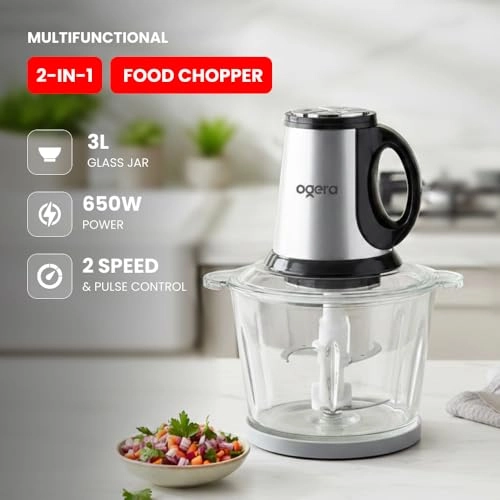 2-in-1 Electric Food Chopper - 3L