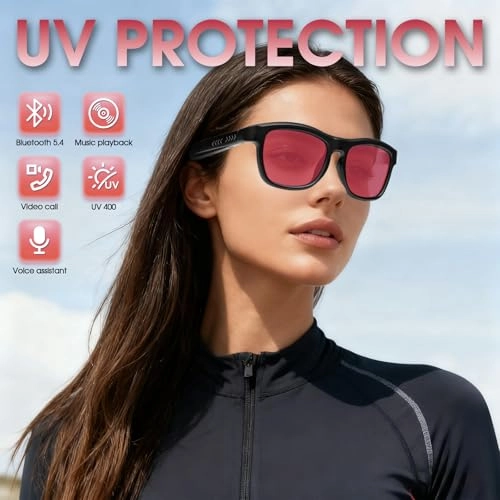 QT-35 - Bluetooth 5.4 140 Languages Black Frame Grey Lens