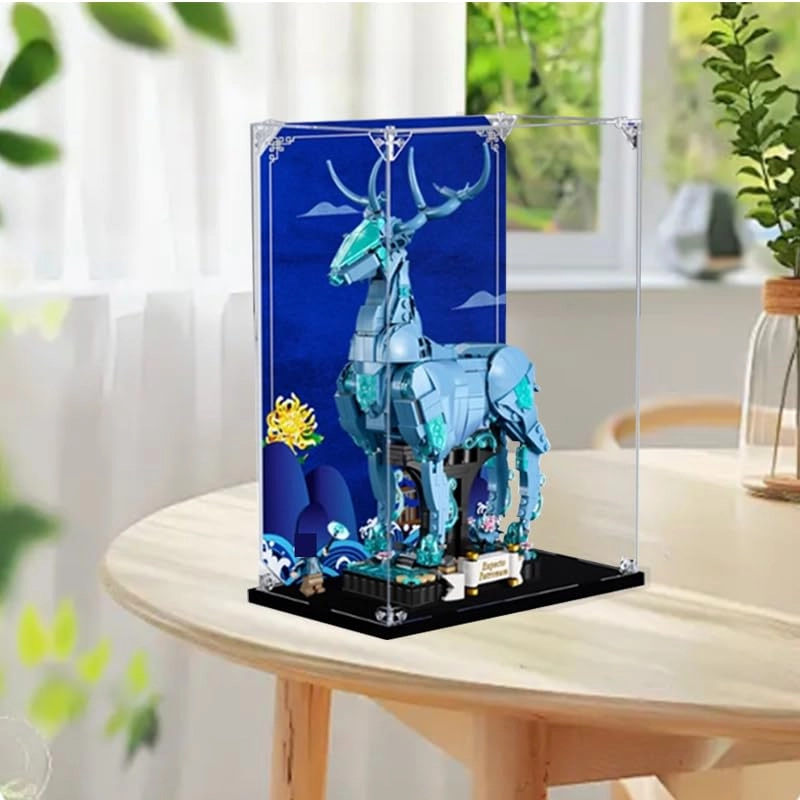 Clear Acrylic Display Case - 76414 Black Bottom+background3