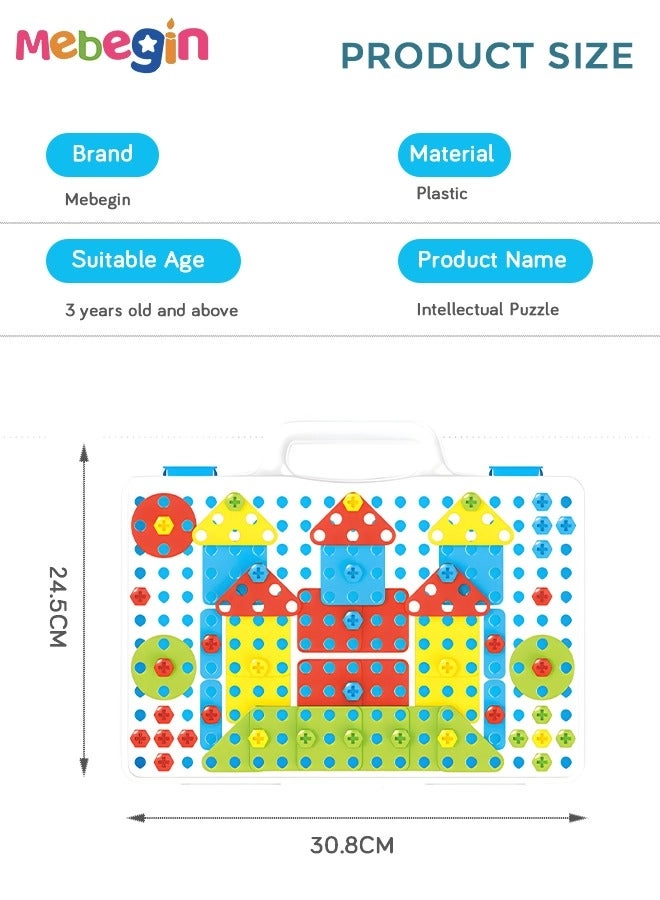 3D Pegboard Set - 3+ 237 pieces