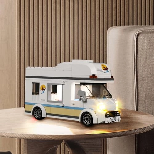 LED Light Set for Lego Holiday Camper Van 60283 - USB & Battery Powered Copper
