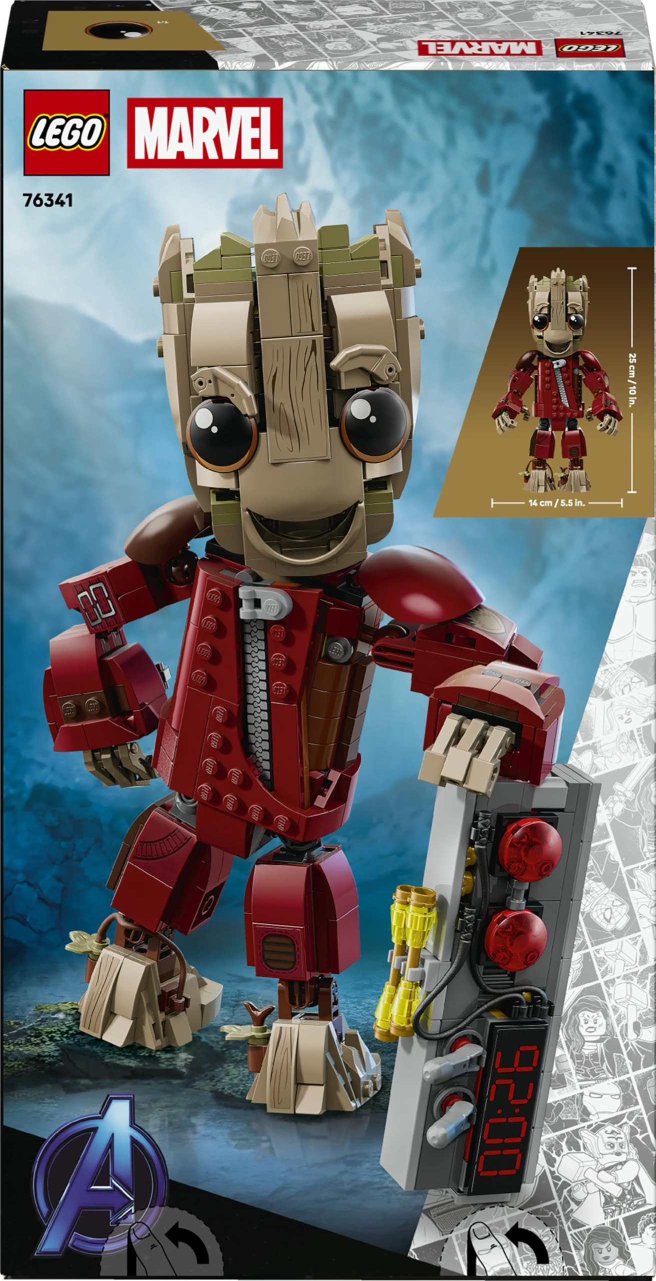 Marvel LEGO Ravager Jumpsuit Groot (76341)