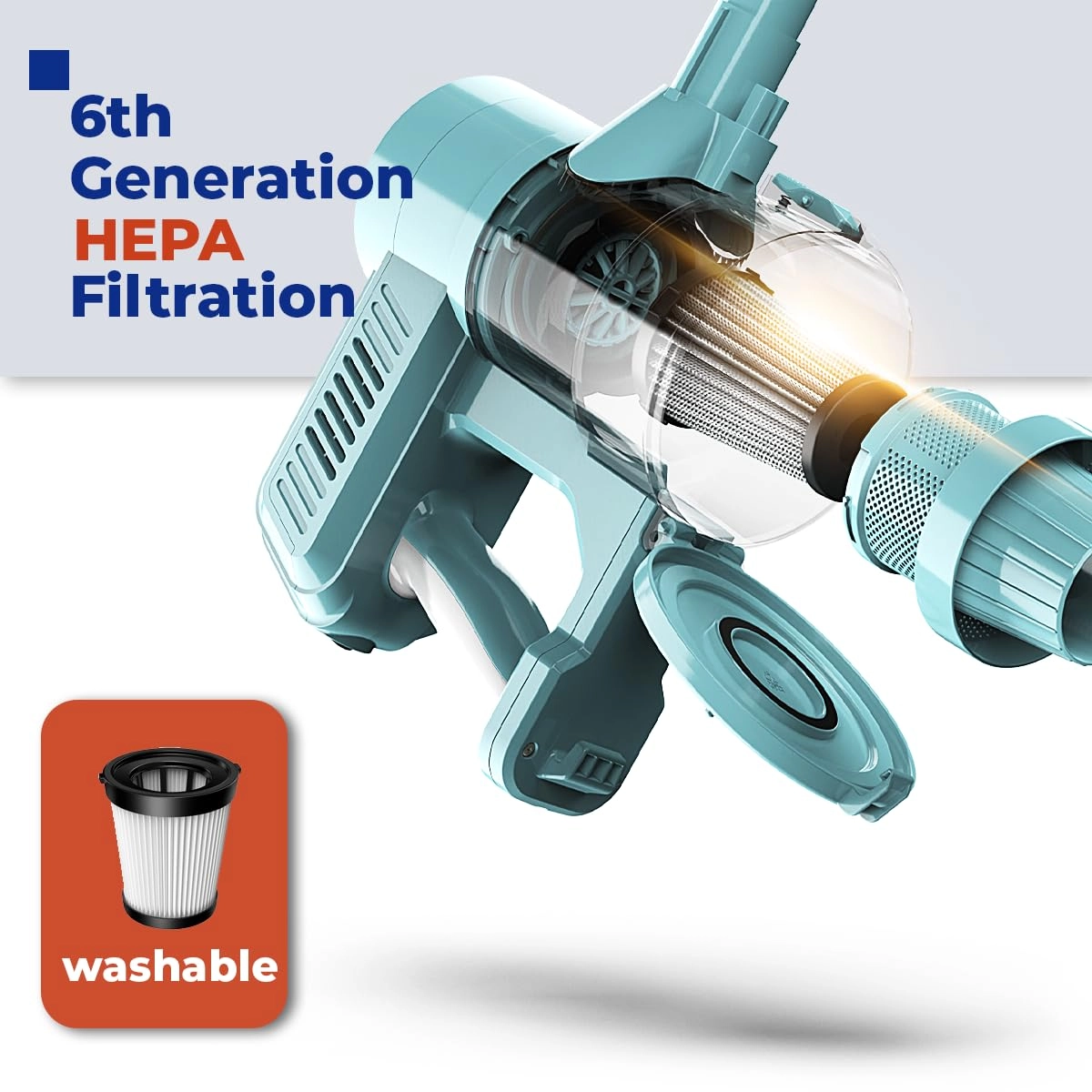 Corded Stick Vacuum Cleaner - 450W 2 in 1