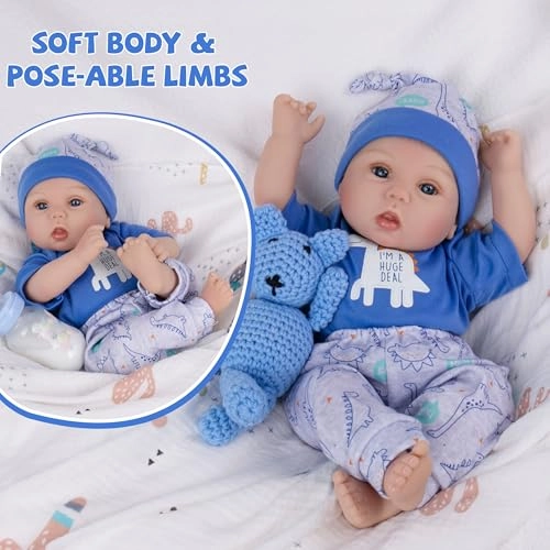 Reborn Baby Doll - 18-Inch Silicone Ages 3+
