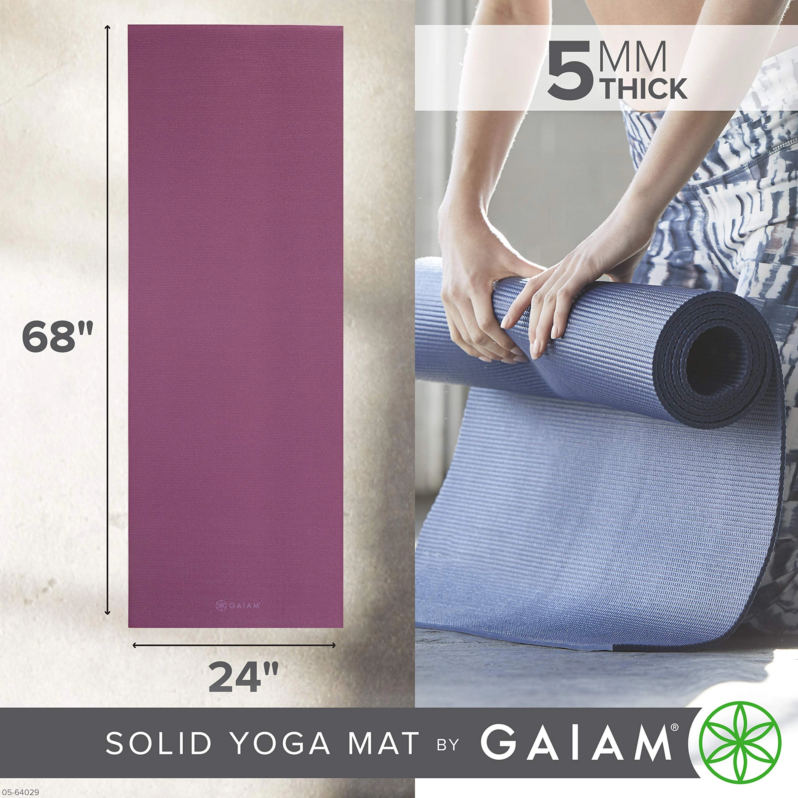 Yoga Mat - Polyvinyl Chloride 5mm