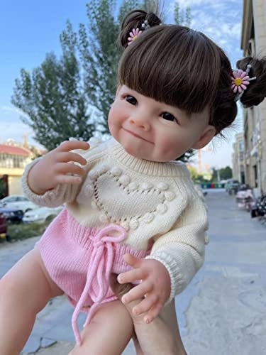 Enjoy with Love Erin Reborn Baby Doll - 55 cm Silicone Brown Eyes