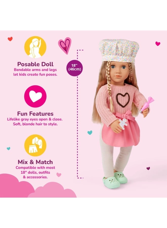 Emery Baking Doll - 18-inch light-blonde hair Ages 3+