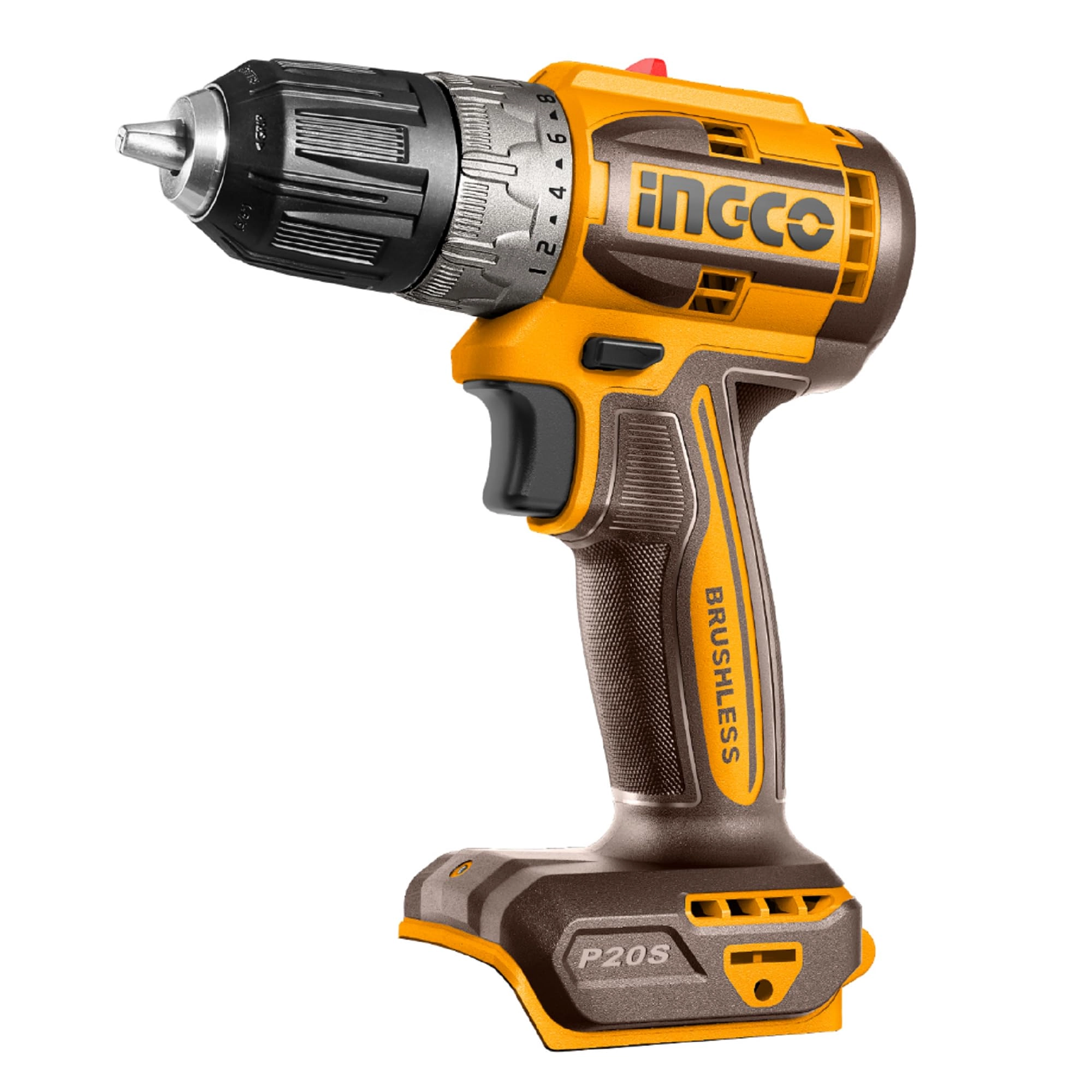 Ingco 20V Lithium-Ion Brushless Cordless Drill - 52 Nm 22+1 Torque Body Only