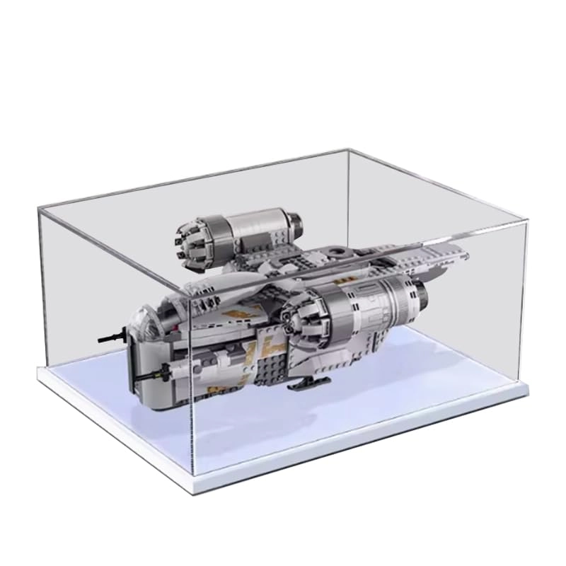 HCAEIOFJ Transparent Acrylic Display Stand - 75292 Razor Crest White