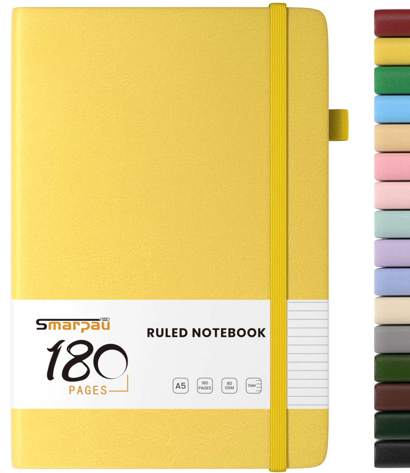 Notebook A5 Hardcover - Lined 180 Pages