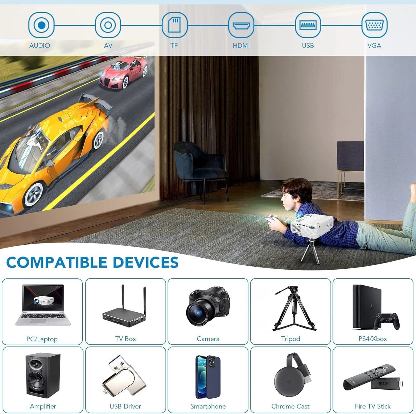 projector 120 ansi Brightness 1920 x 1080 Pixels