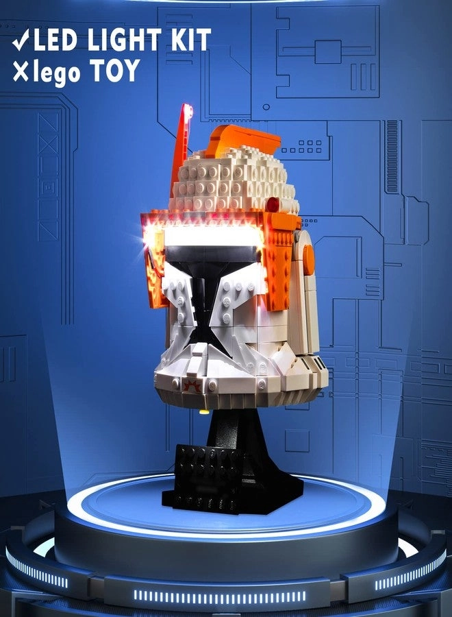LED Light Kit - Compatible with Lego Clone Commander Cody Helmet 75350 DIY Lighting Set
