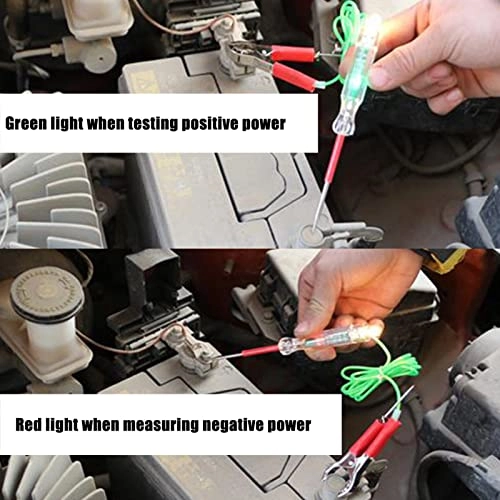 Test Light Automotive - 6V 12V 24V Alligator Clip & Probes