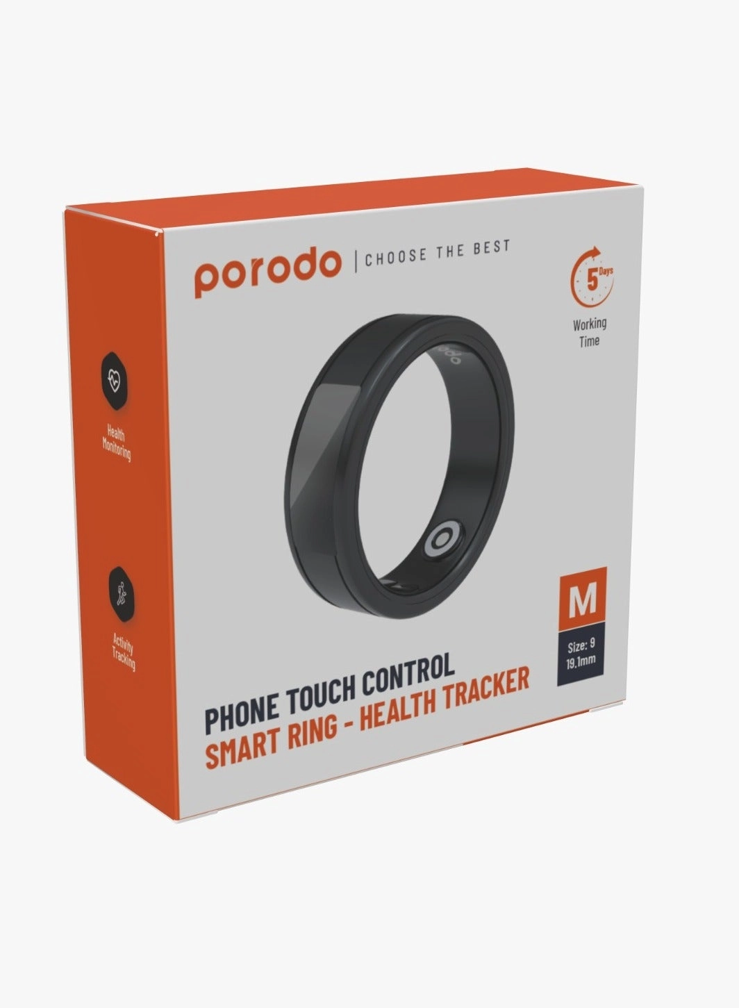 Smart Ring Health Tracker - M 19.1mm 5 Days