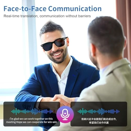 Bluetooth Smart Glasses - UV400 Polarized Touch & Voice Assistant