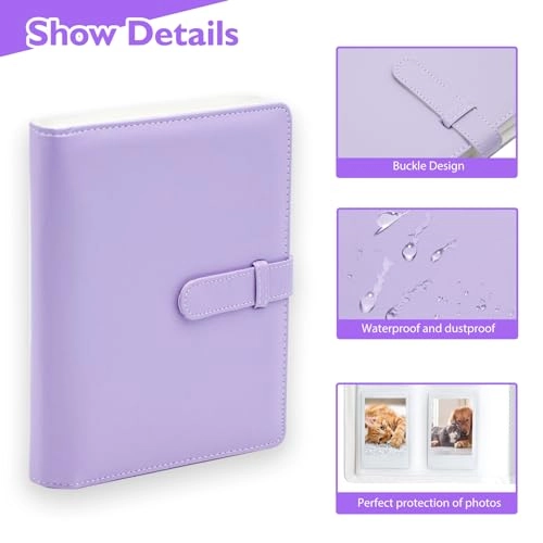 3" 128 Pockets Leather Photo Album