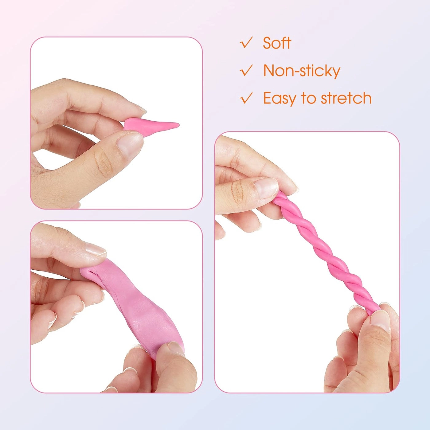 Polymer Clay Kit - Clay, Plasticine 320g
