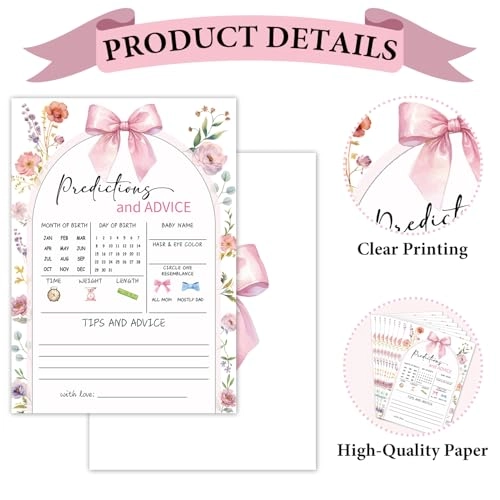 Baby Shower Games Cards - Adult 30