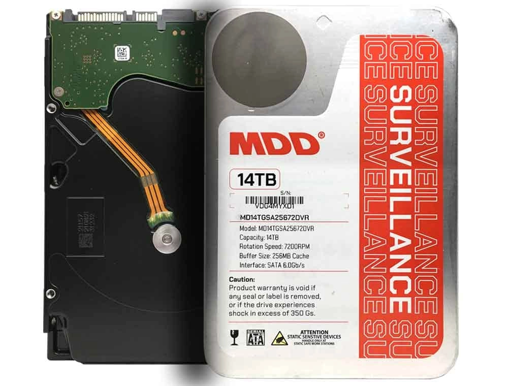MaxDigitalData MDD 3.5" 7200rpm 256MB SATA 6Gb/s (MDD14TSATA25672DVR) - 14TB