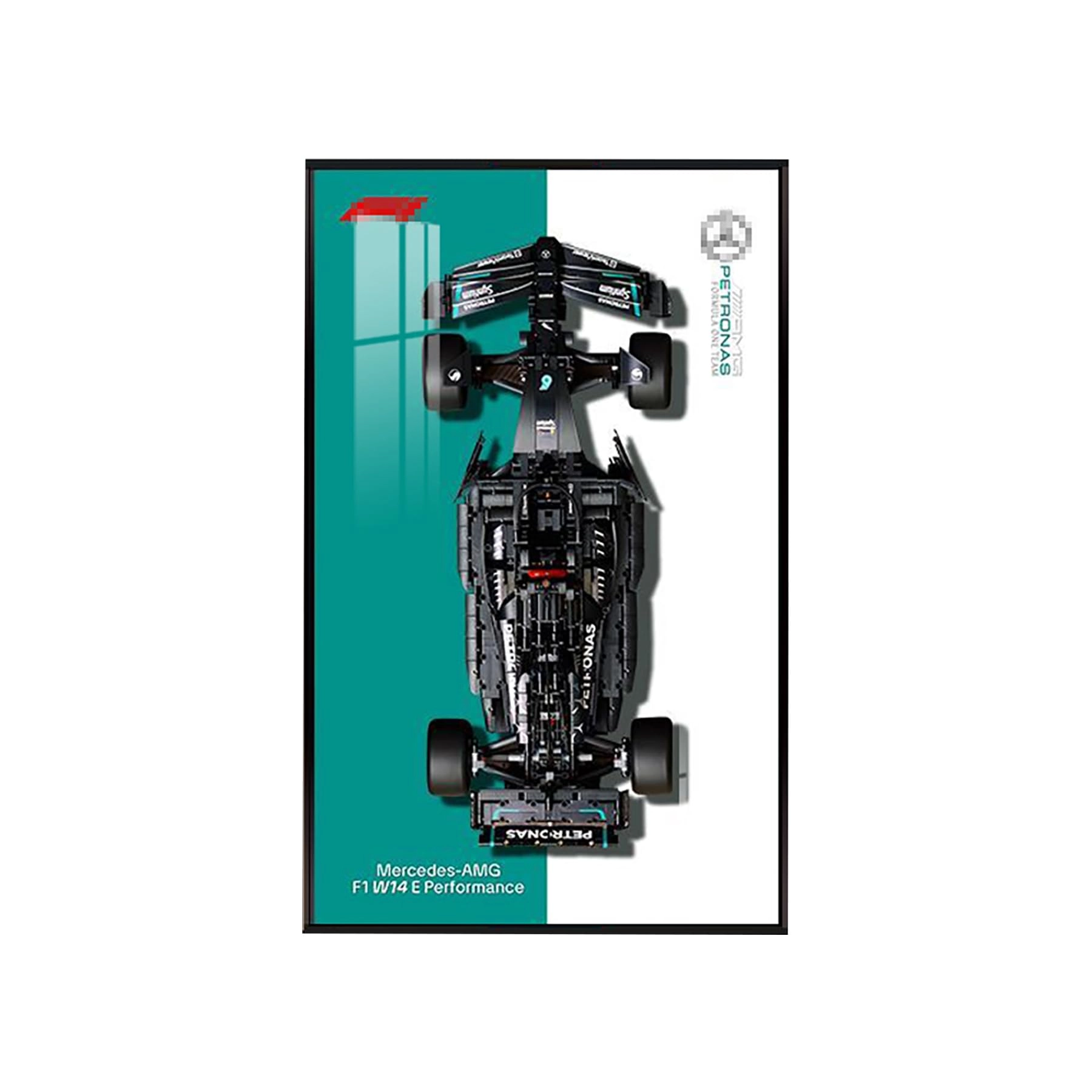 TRUSTFAR LEGO Technic Mercedes F1 car Display wallboard (42171) - 50 x 80 cm Acrylic
