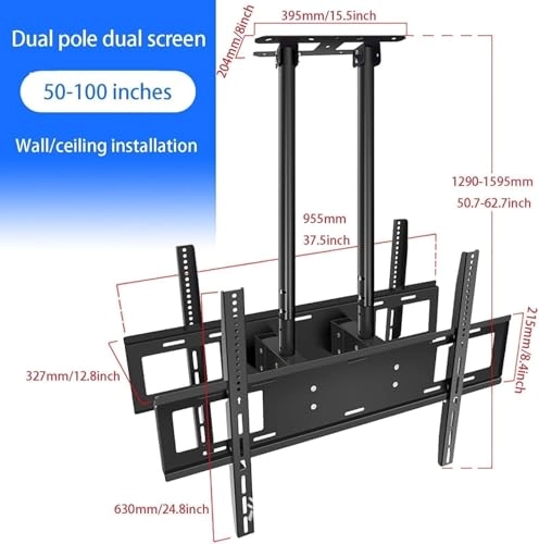 TV Ceiling Mount - 160kg 75-100 inch