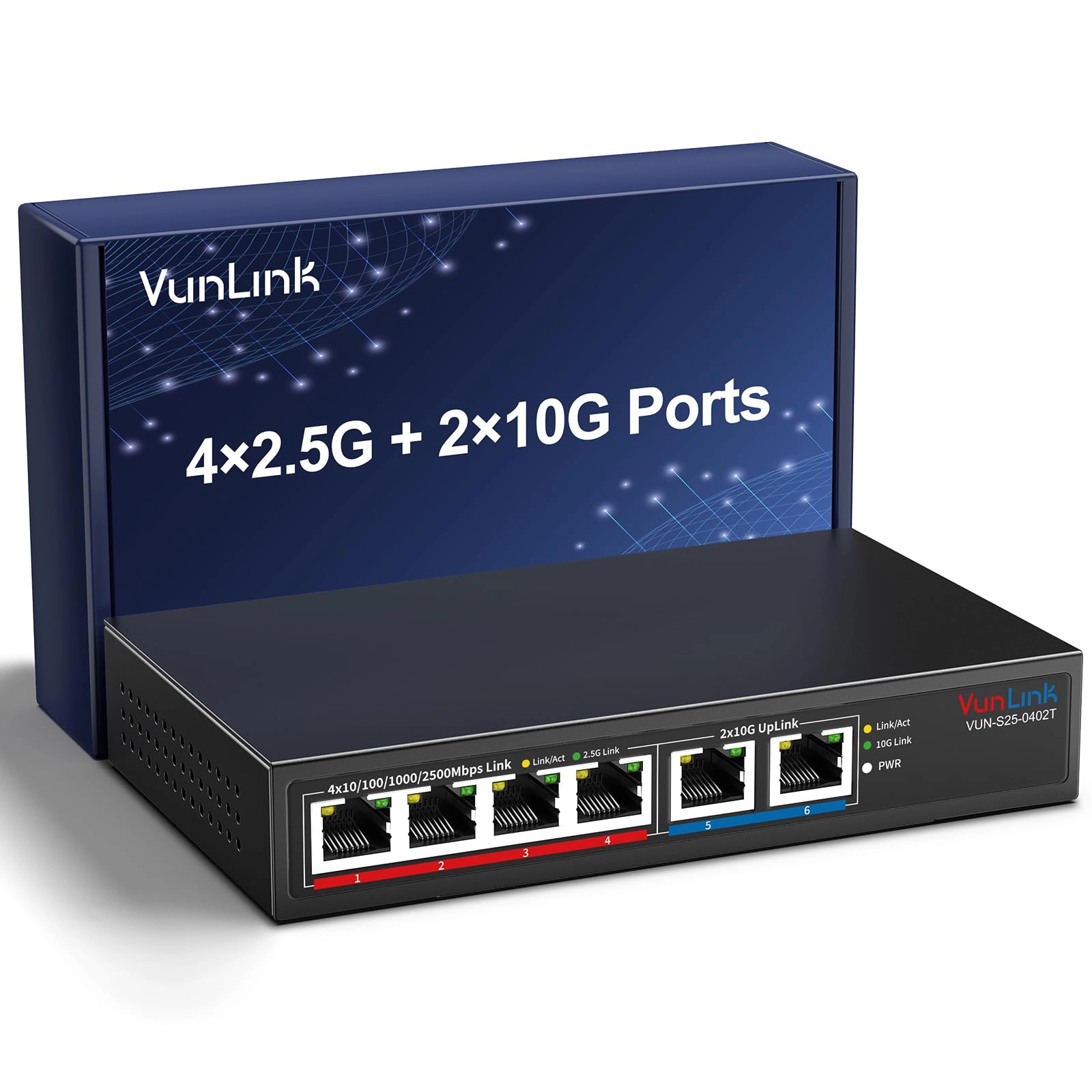VunLink VUN-S25-0402T 6-ports