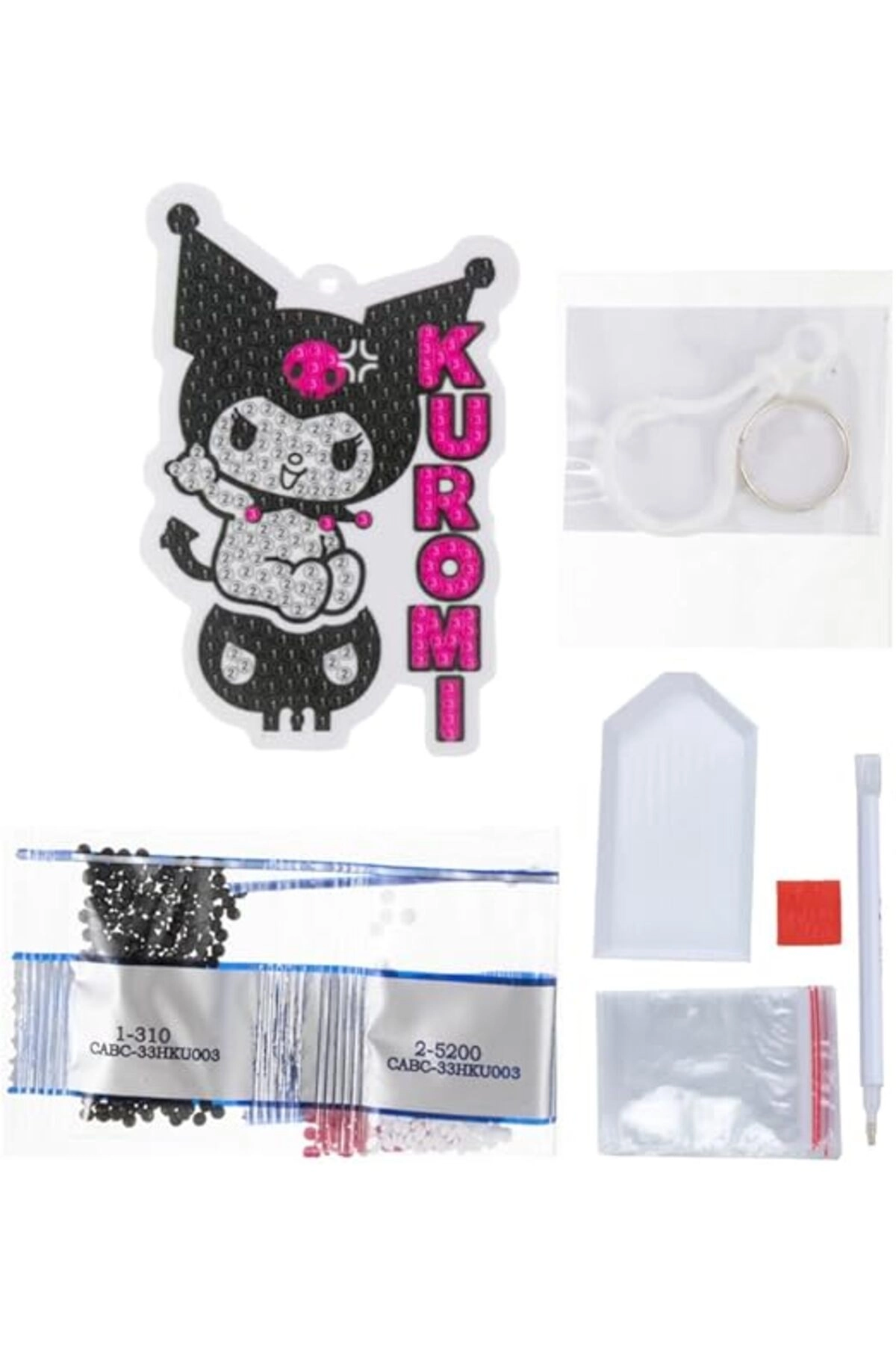 Kuromi Crystal Art Bag Charm