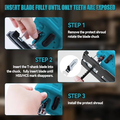 Cordless Electric Jigsaw - 500W