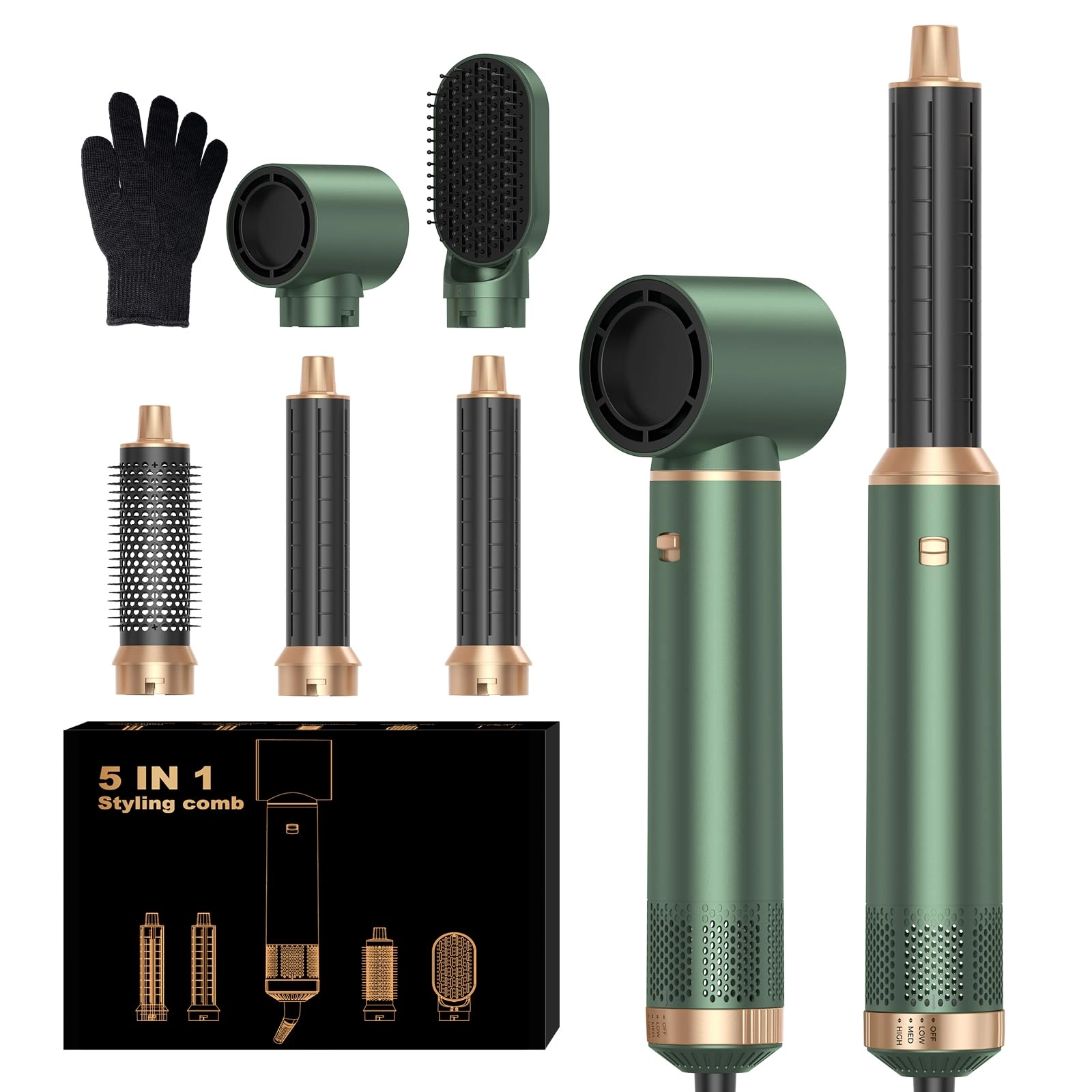 airoglow 5 in 1 Hair Styler