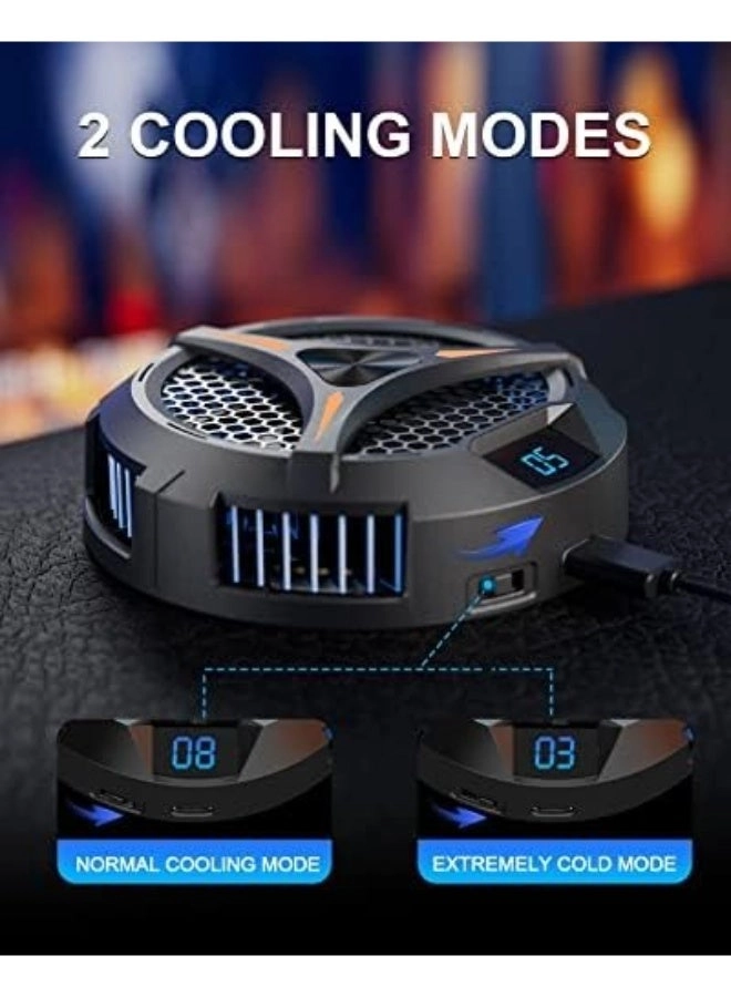 Steam Deck Fan Cooler - 7 Inch Fan LED Temp Display Dual-Speed