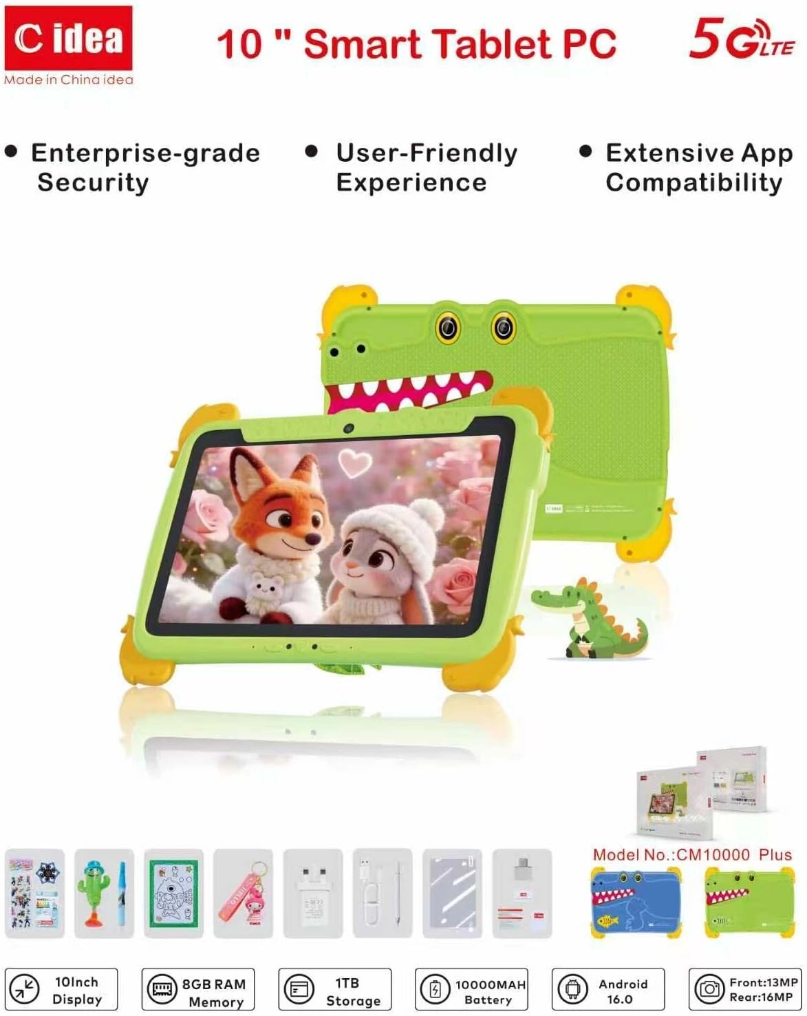 CM10000 Plus Tablet 10" 5G 8GB RAM 1TB