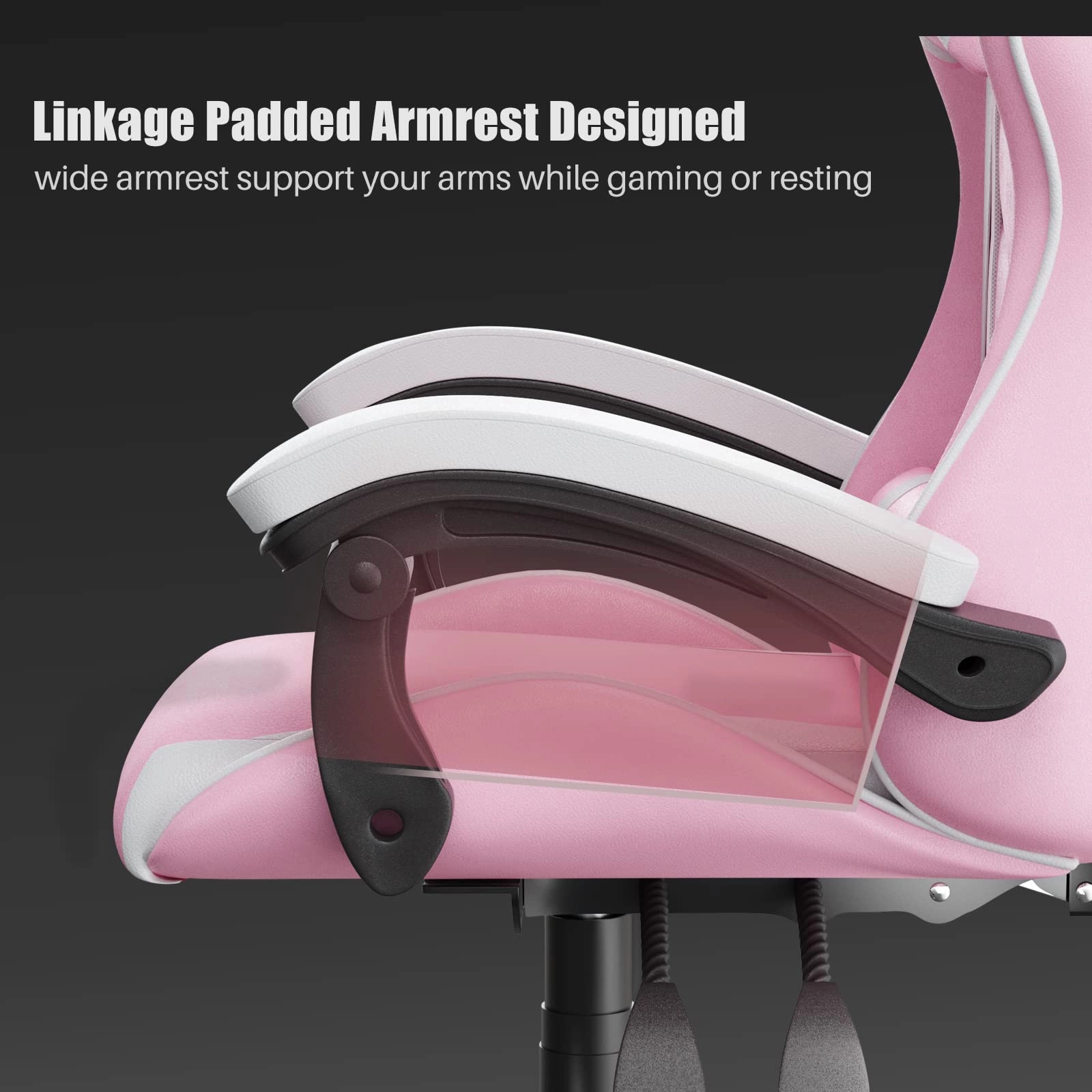 Gaming Chair - Ergonomic Height Adjustable Without Footrest