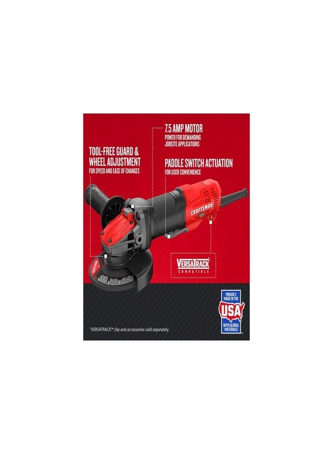 Angle Grinder - 4-1/2-Inch 7.5-Amp Corded