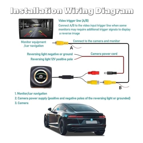 Rear View Reversing Camera - Night vision HD