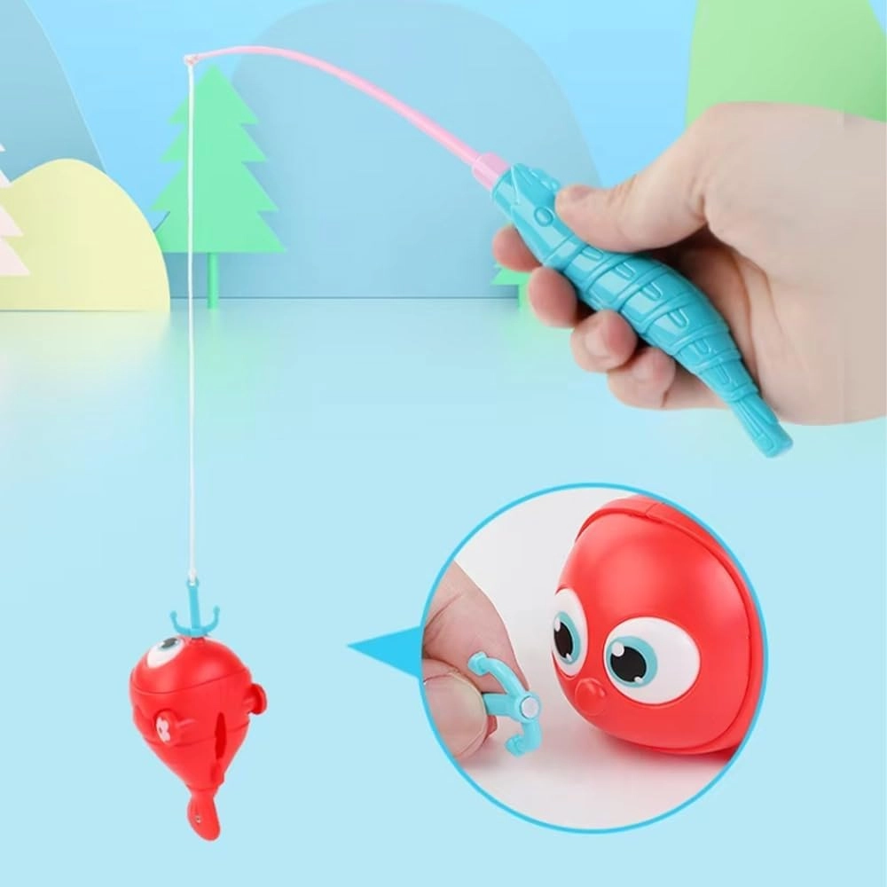Magnetic Electric Fishing Game Toy Set - 3+ 7 pieces