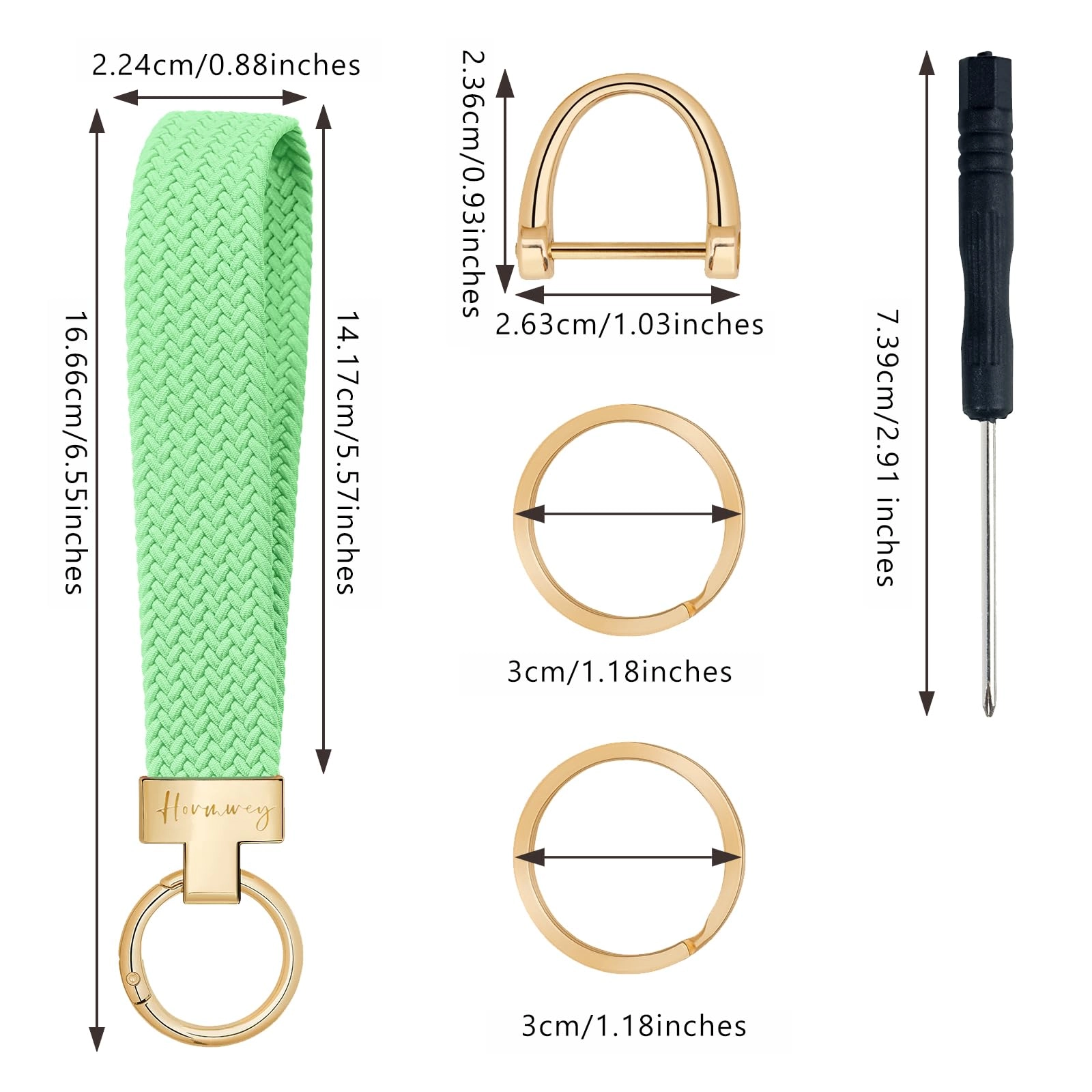 Elastic Wristlet Keychain - Fun